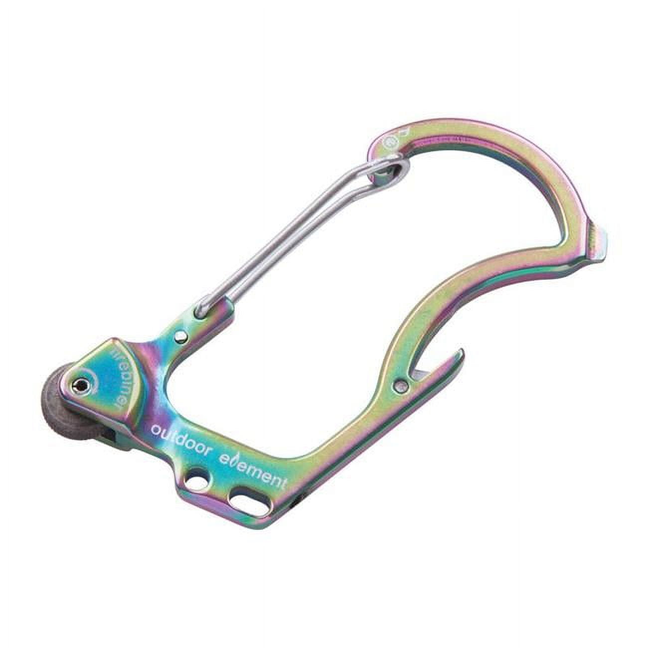Firebiner 6-In-1 Flint Multi-Tool Carabiner  Stainless Steel