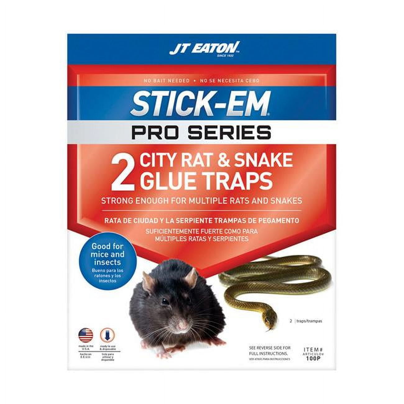 Picture of JT Eaton 7567316 Stick-Em Pro Series Small Glue Animal Trap for City Rats &amp; Snakes- pack of 6