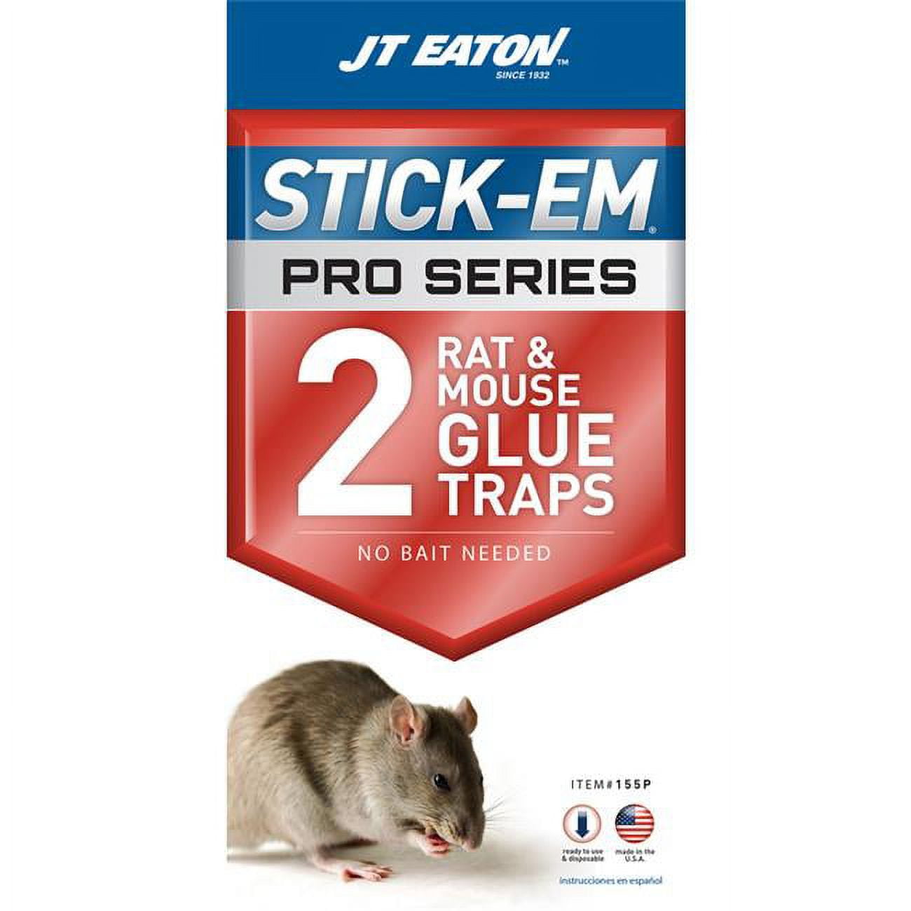 Picture of JT Eaton 7567241 Stick-Em Pro Series Small Glue Animal Trap for Rats &amp; Mice- pack of 12