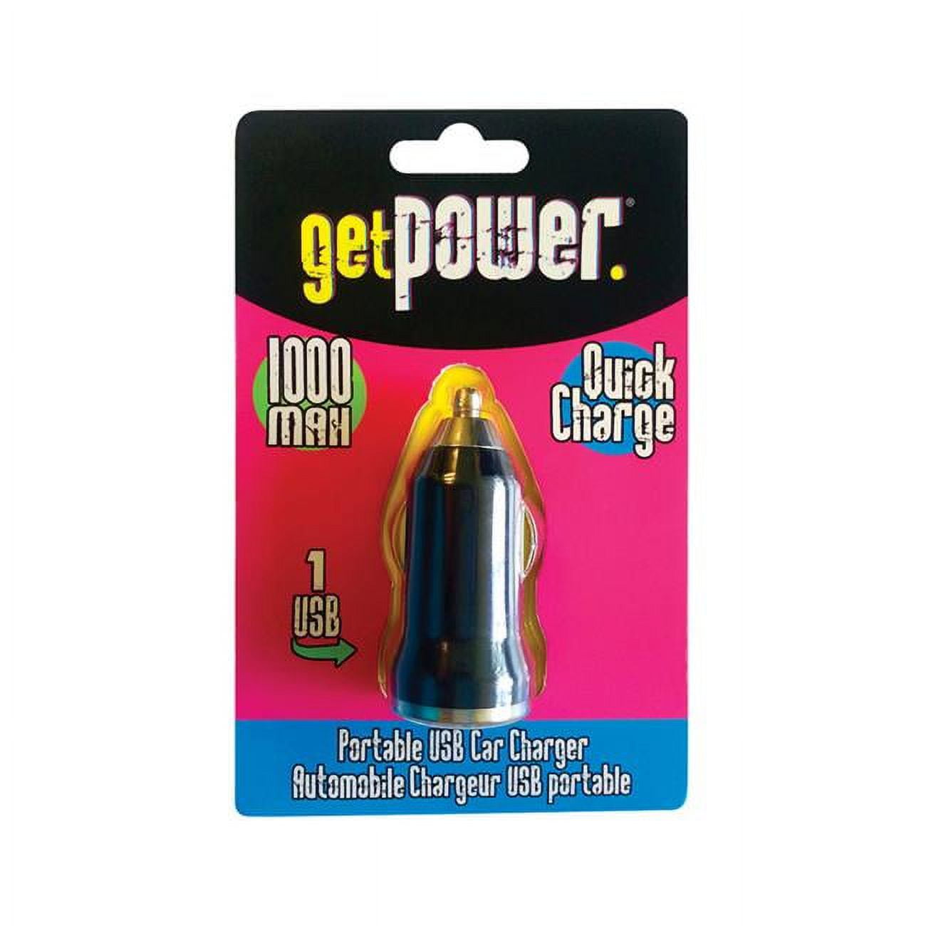 Picture of Get Power 3789567 Black DC Single USB Car Charger- pack of 6