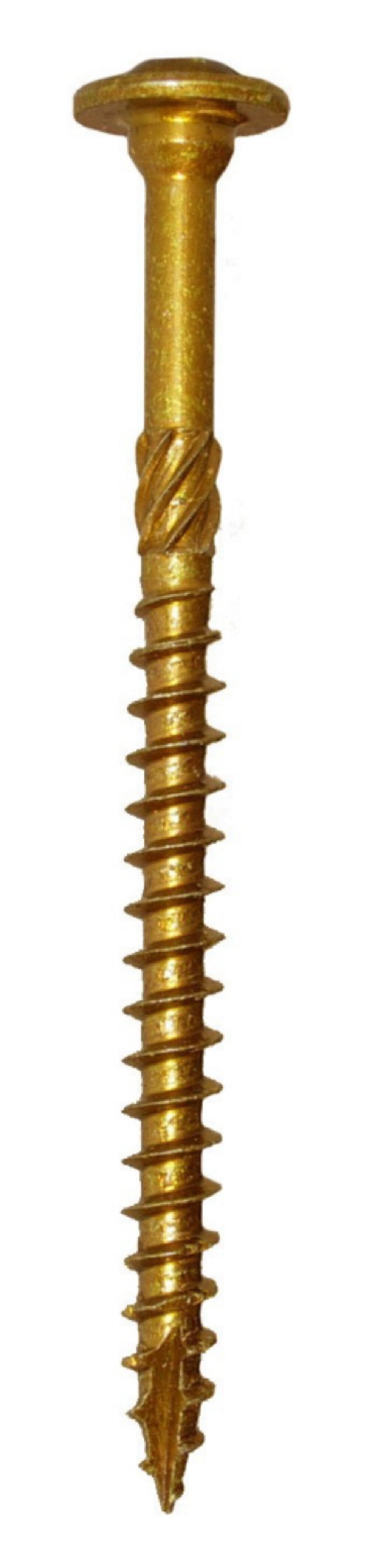 Picture of GRK Fasteners 5913876 Star Self Tapping 0.37 in. Dia. x 8 in. Yellow Zinc Construction Flat Head WoodScrews