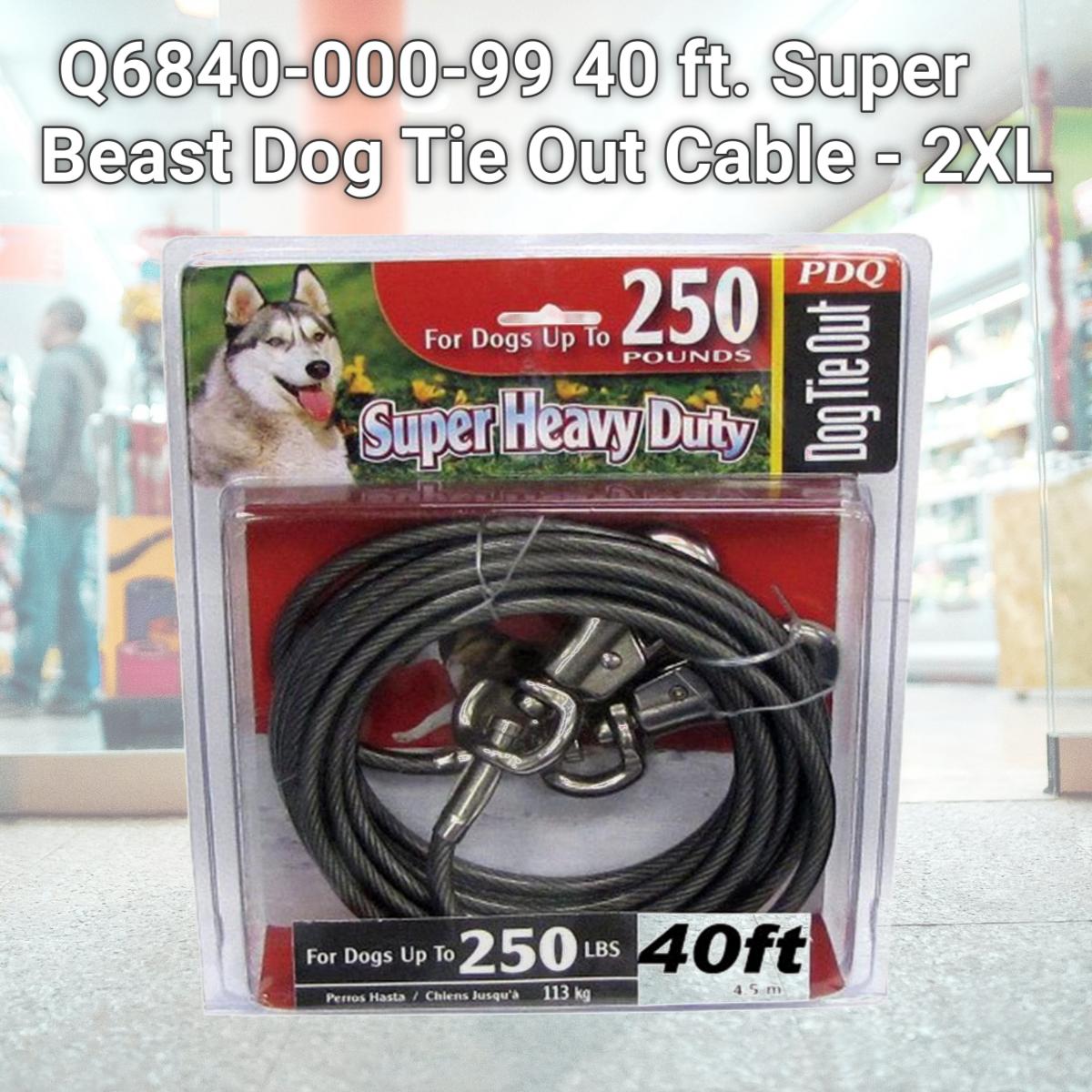 Picture of PDQ Q6840-000-99 40 ft. Super Beast Dog Tie Out Cable - 2XL