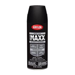 1761865 12 oz Cover Maxx Black Flat Spray Paint & Primer, Pack of 6