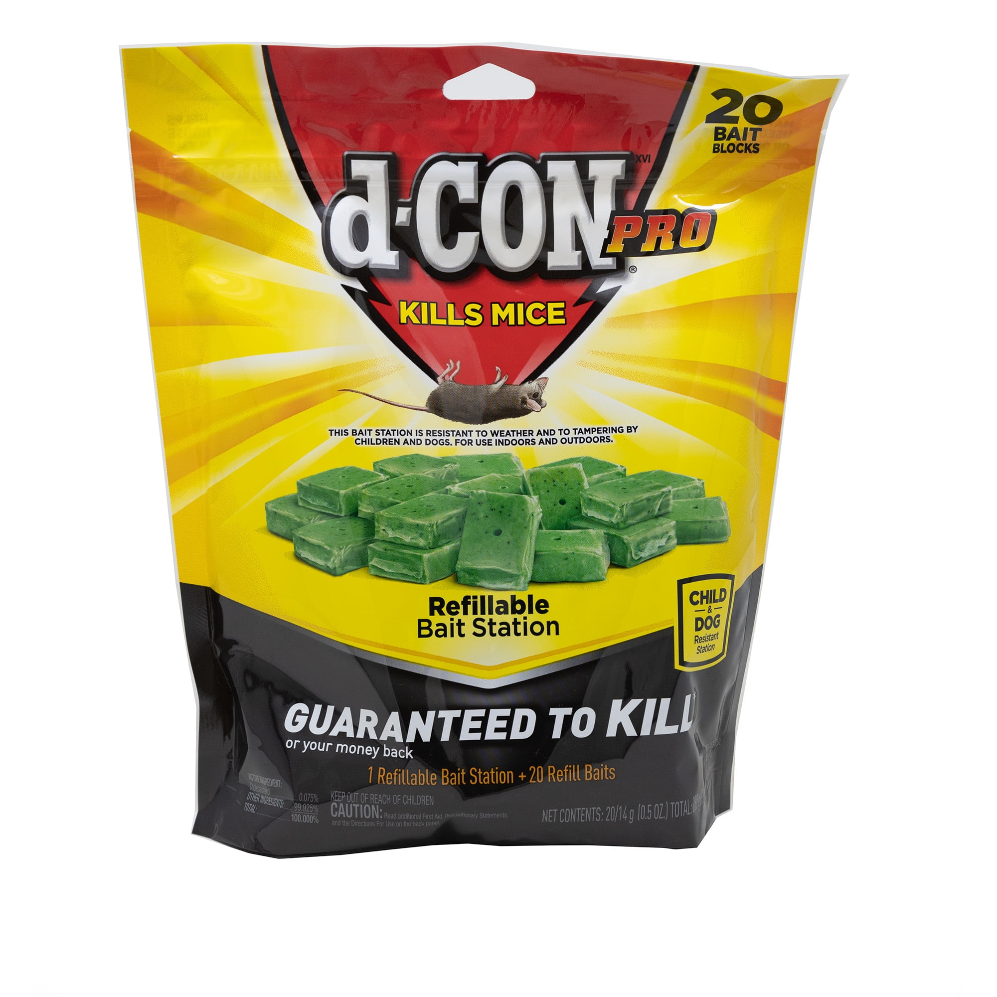 Mice Refillable Bait Station & Bait - 20 count