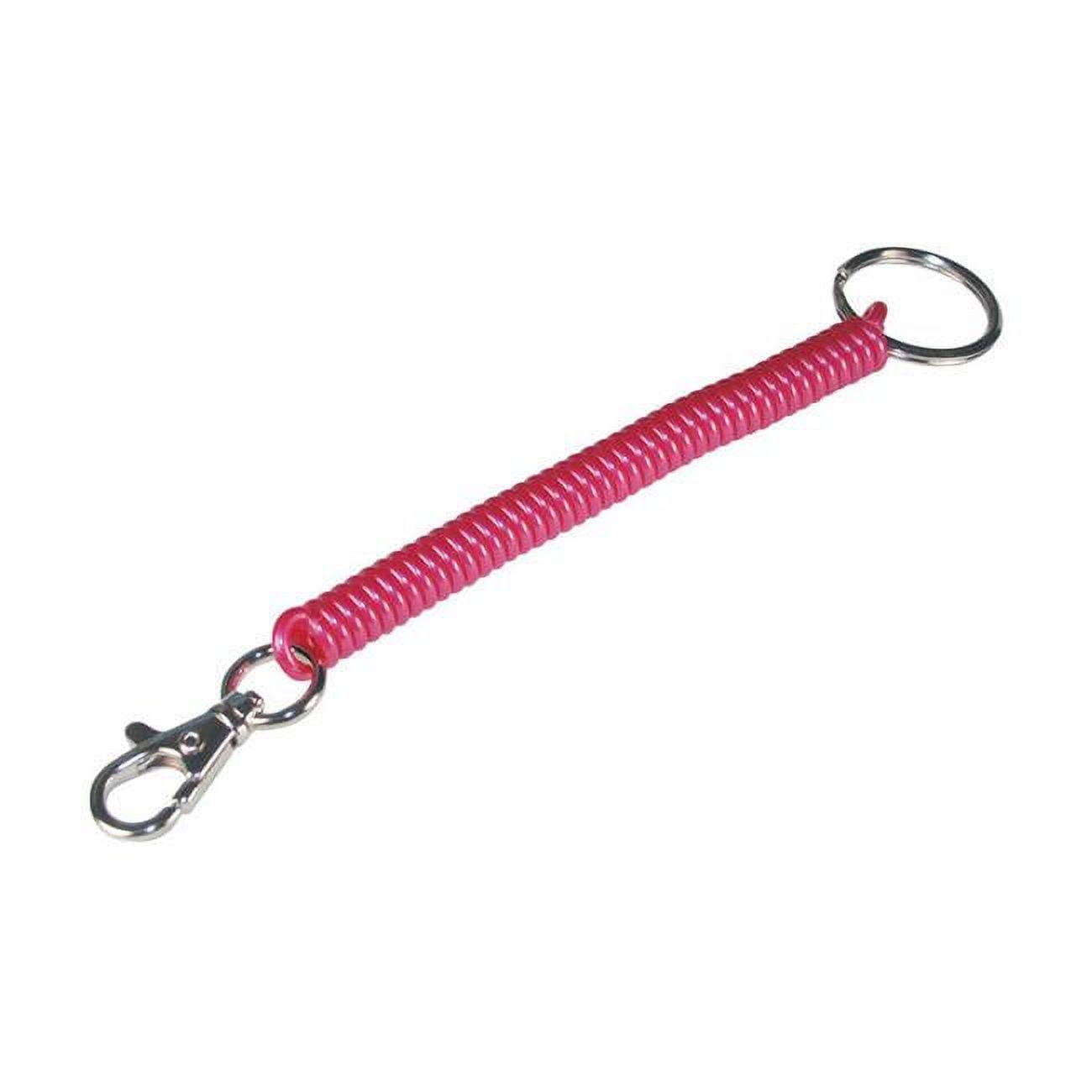 5936745 Plastic & Metal Wrist Coil Key Chain  Assorted
