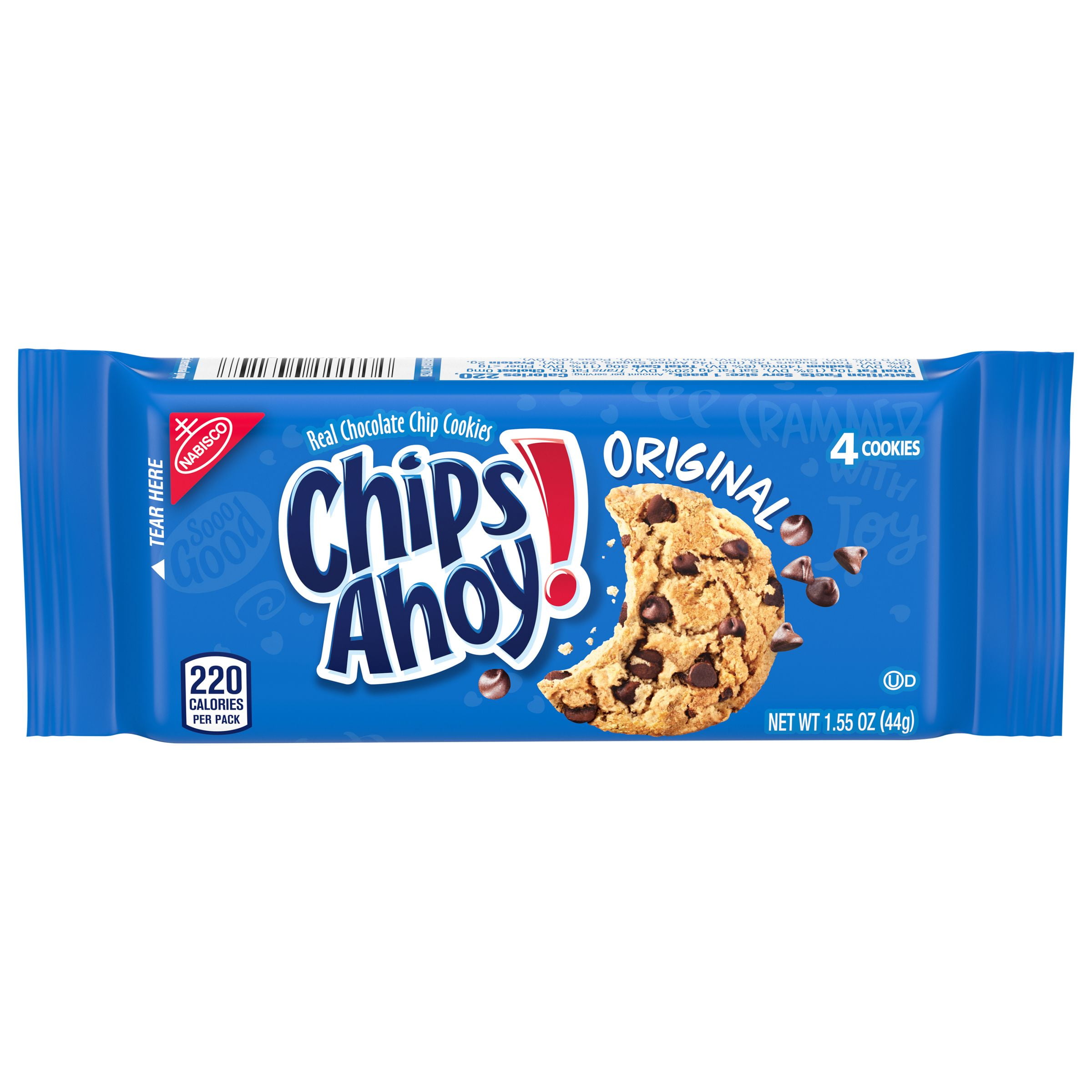 Picture of Nabisco 9700824 1.55 oz Chips Ahoy Chocolate Chip Cookies, Black - Pack of 12