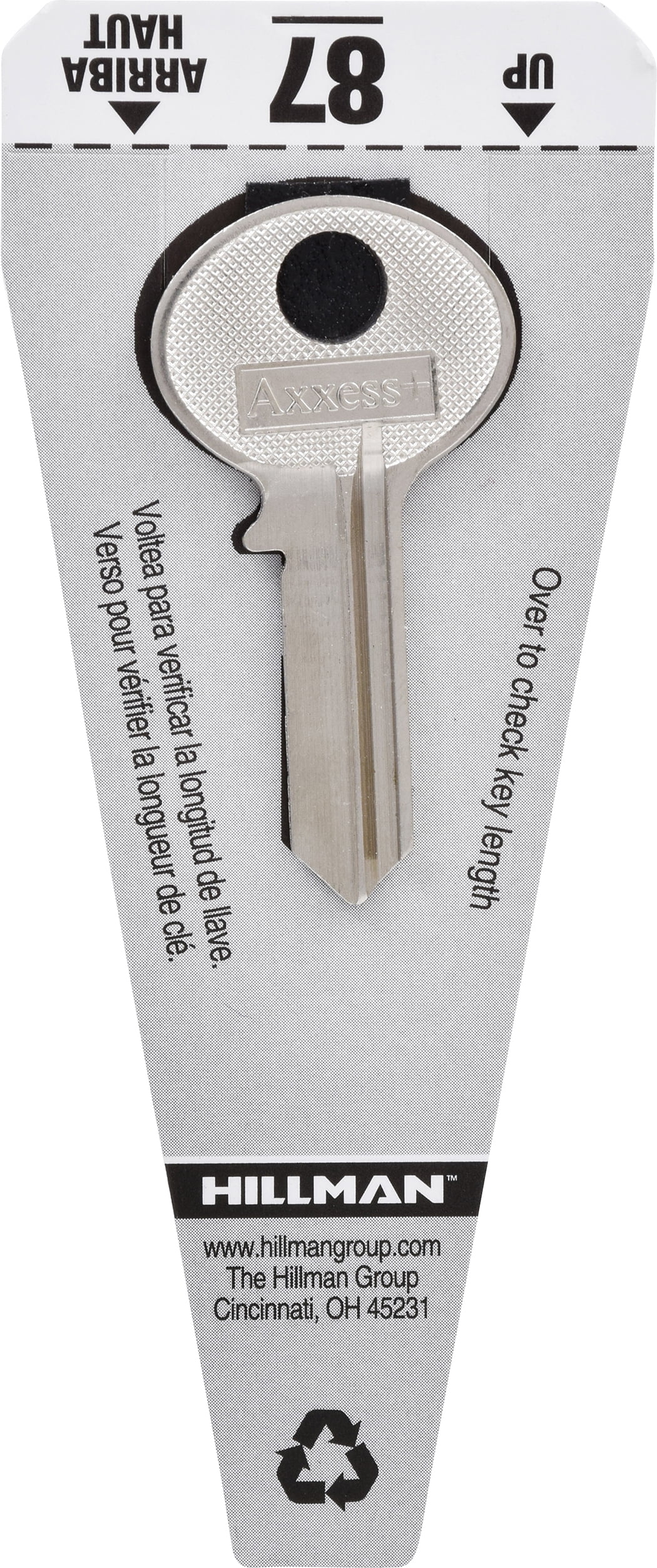 5927546 House of Office 87-Single Sided Universal Key Blank, Assorted - Pack of 4