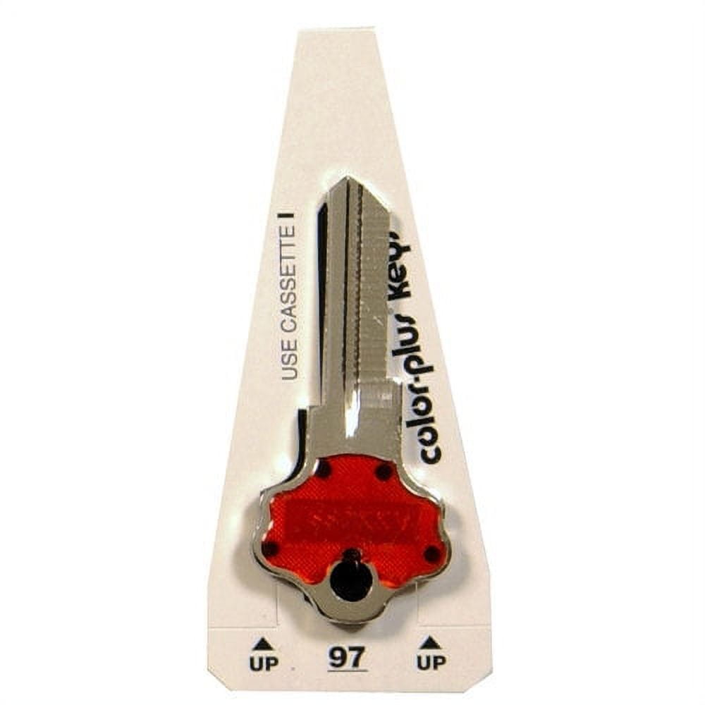 House of Office 97-Single Sided Universal Key Blank, Blue - Pack of 10