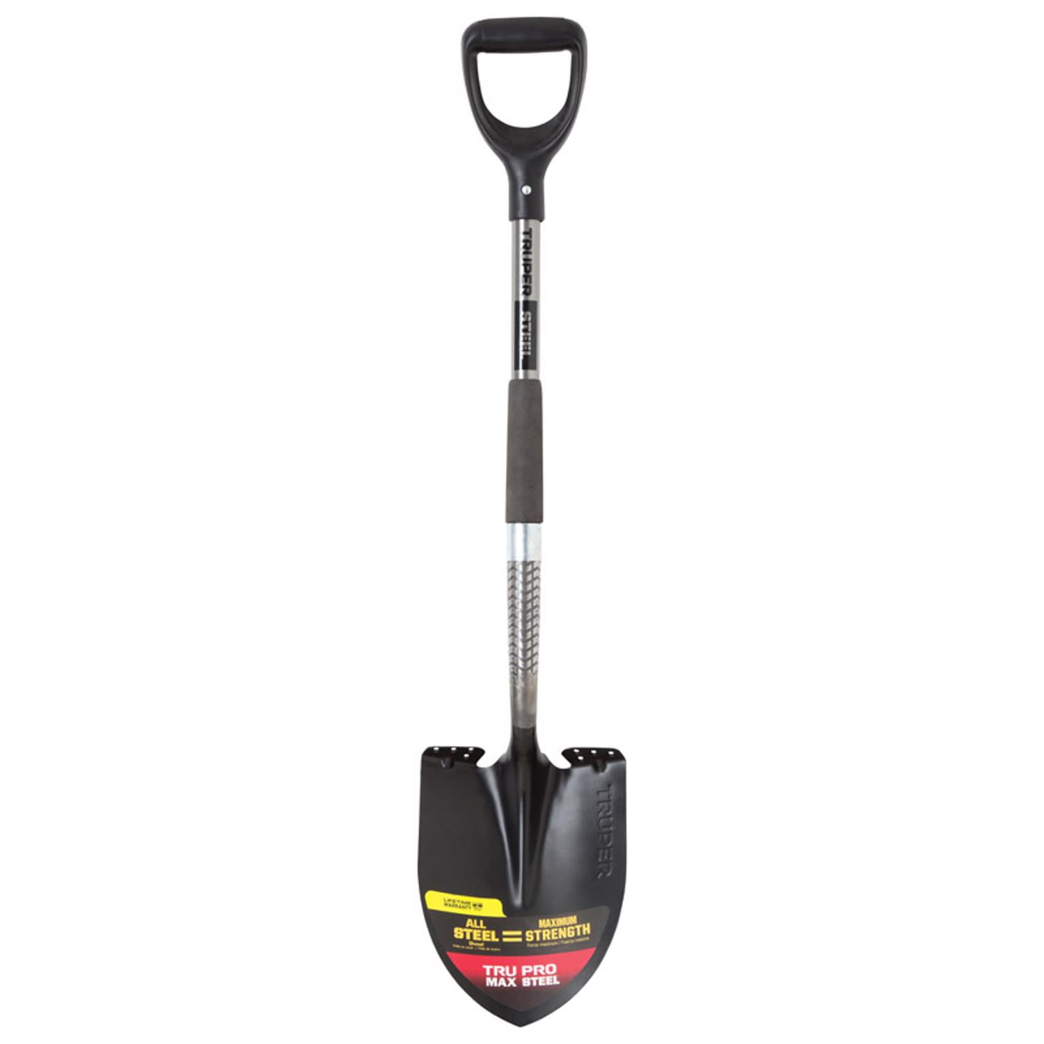 11 x 8.75 x 27 in. D-Handle Steel Round Point Shovel, Assorted