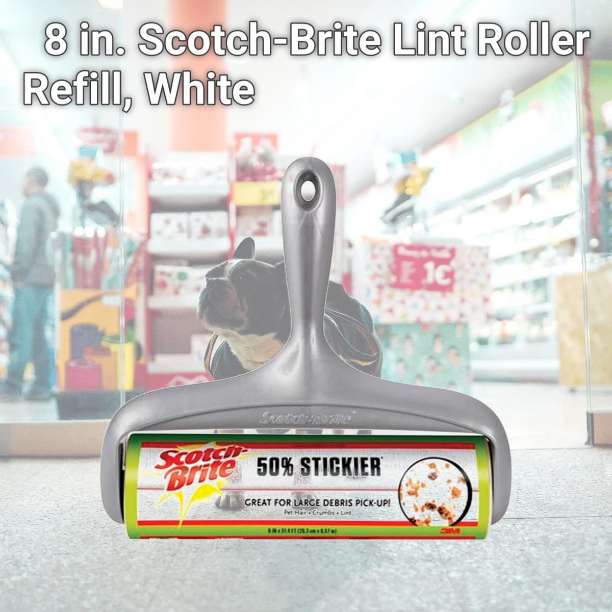 Picture of Scotch Brite 8952871 8 in. Scotch-Brite Lint Roller Refill, White