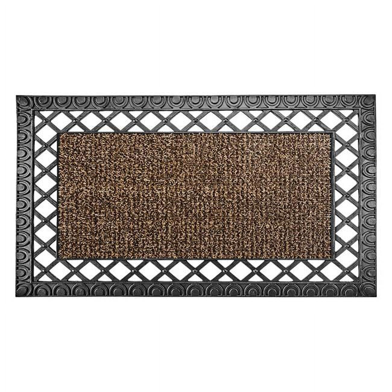 6564777 30 x 18 in. French Quarter Style Astroturf Rubber Doormat, Sandbar