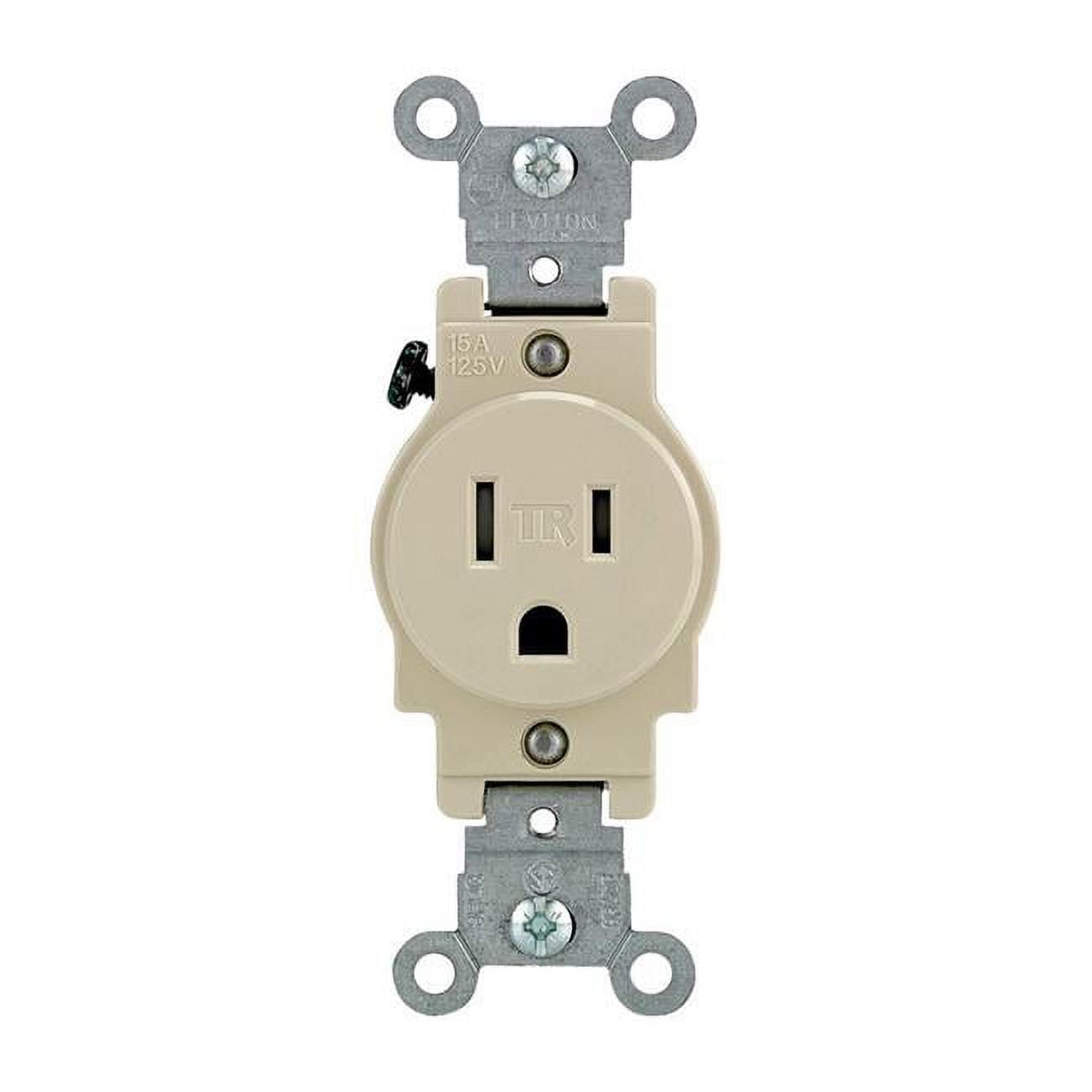 15A, 125V Electrical Outlet 5-15R Power Cords, Ivory