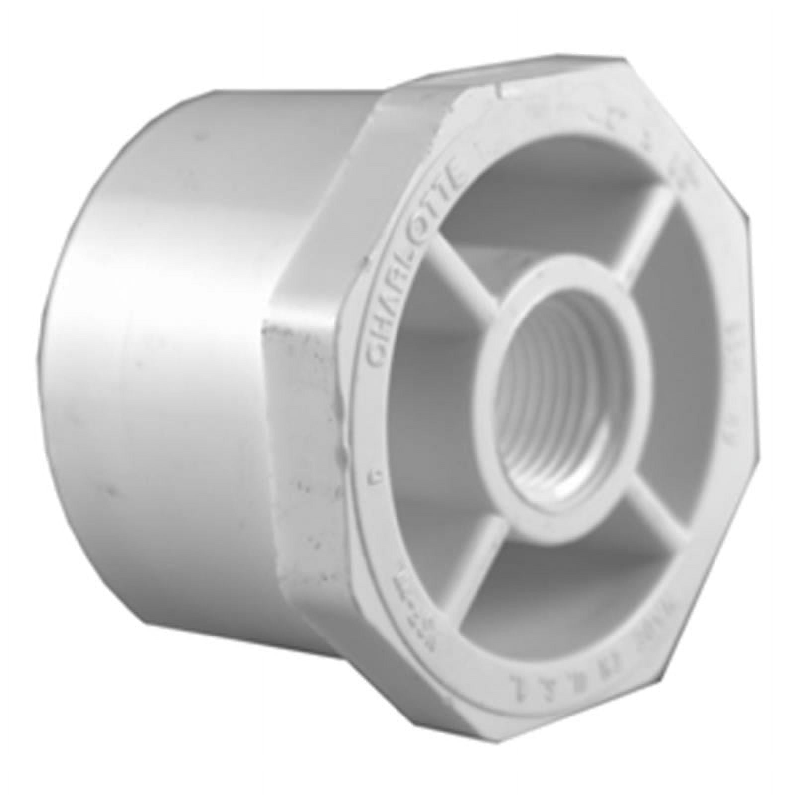 4006938 3 x 2 in. PVC Pipe Reducer Bushing, Schedule 40 - White
