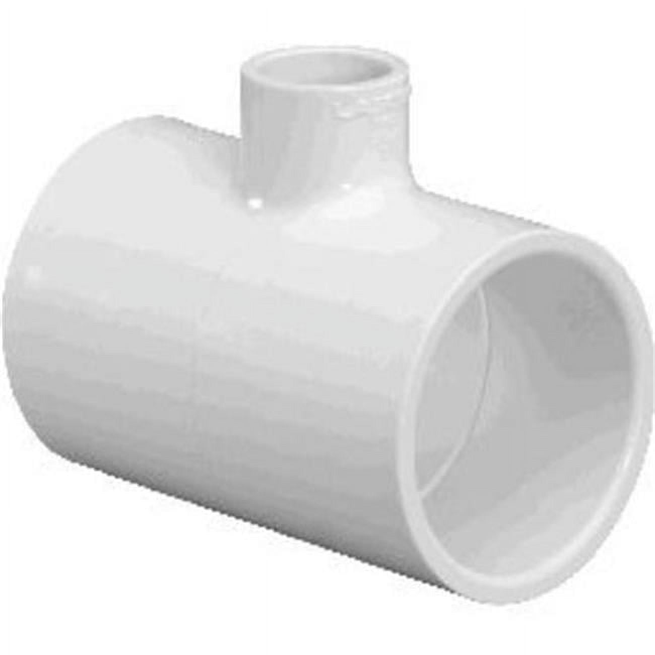 PVC Reducing Tee - White