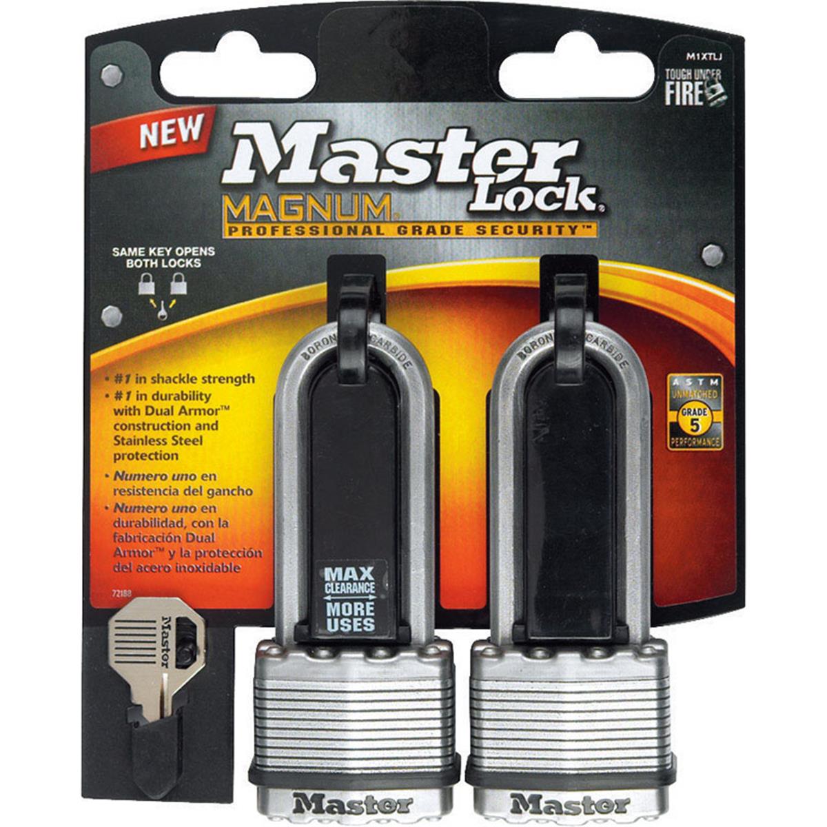 Picture of Master Lock 5405543 1.75 in. Keyed Alike Dual Ball Bearing Locking Laminated, Steel - Pack of 2