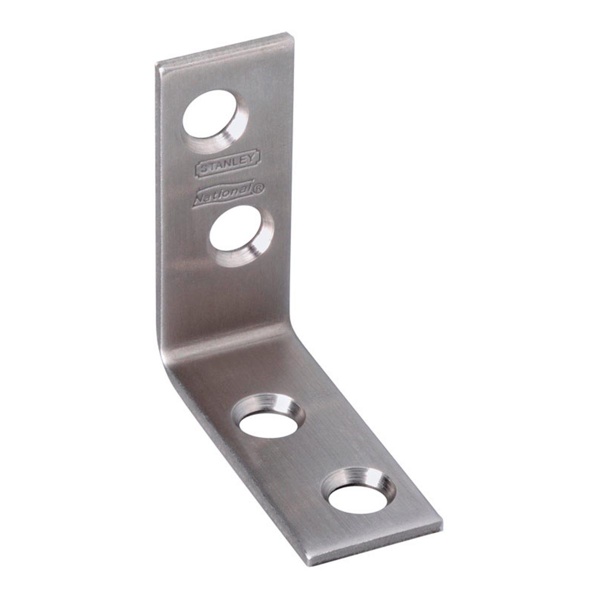 1.5 x 0.62 in. Inside Corner Stainless Steel Brace