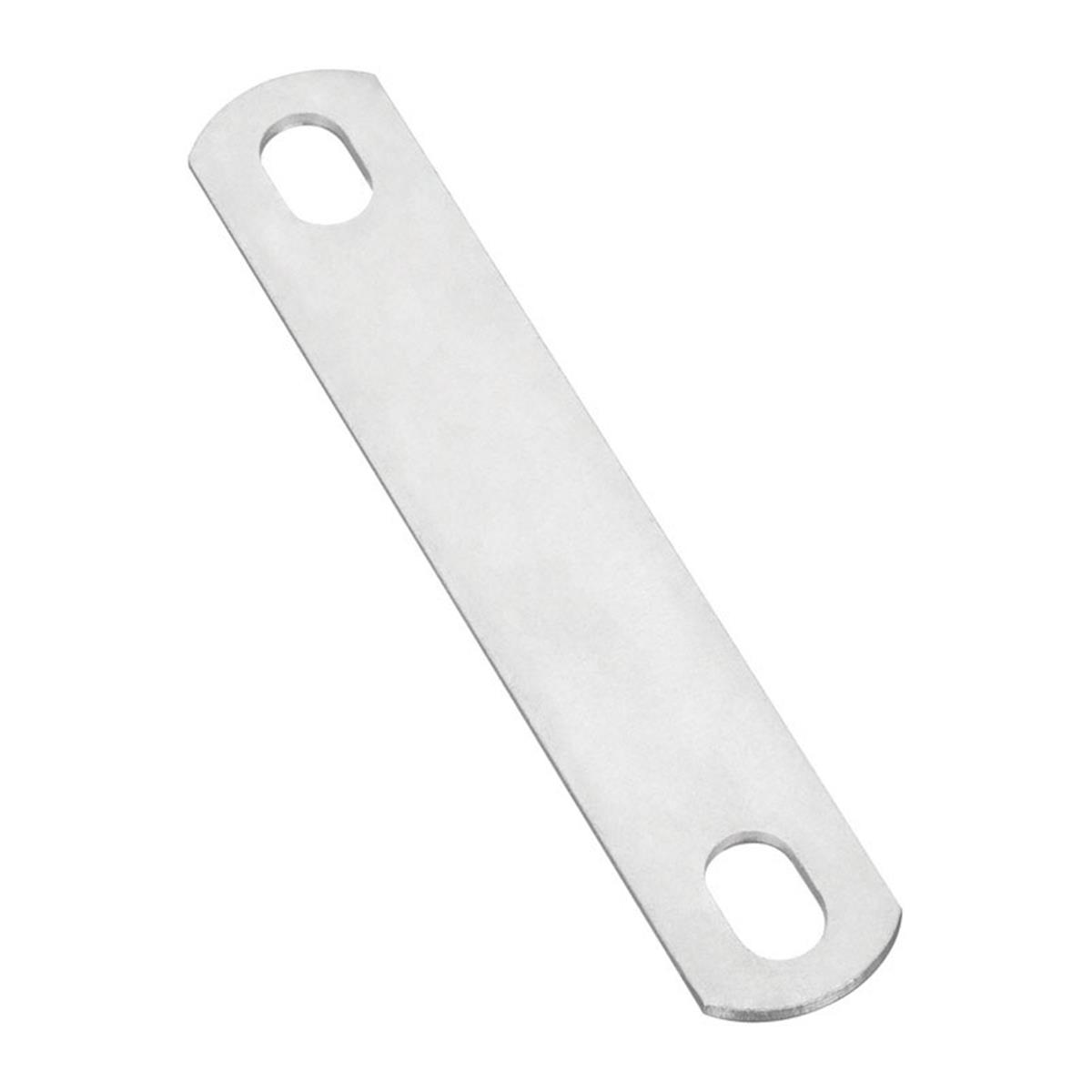 0.37 x 4 in. Steel U-Bolt Plate, Zinc Plated