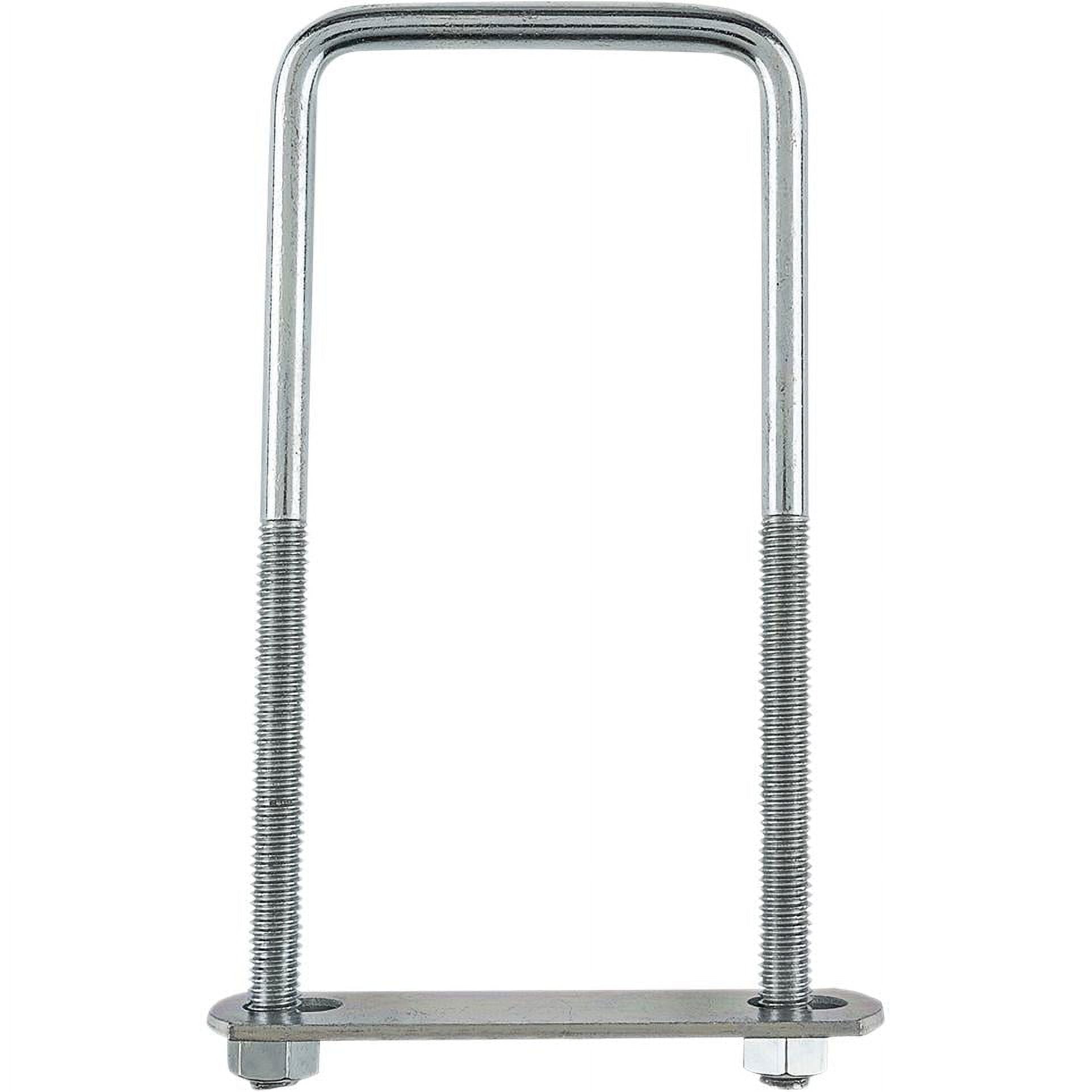 0.37 x 3 x 7 in. Steel Square U-Bolt