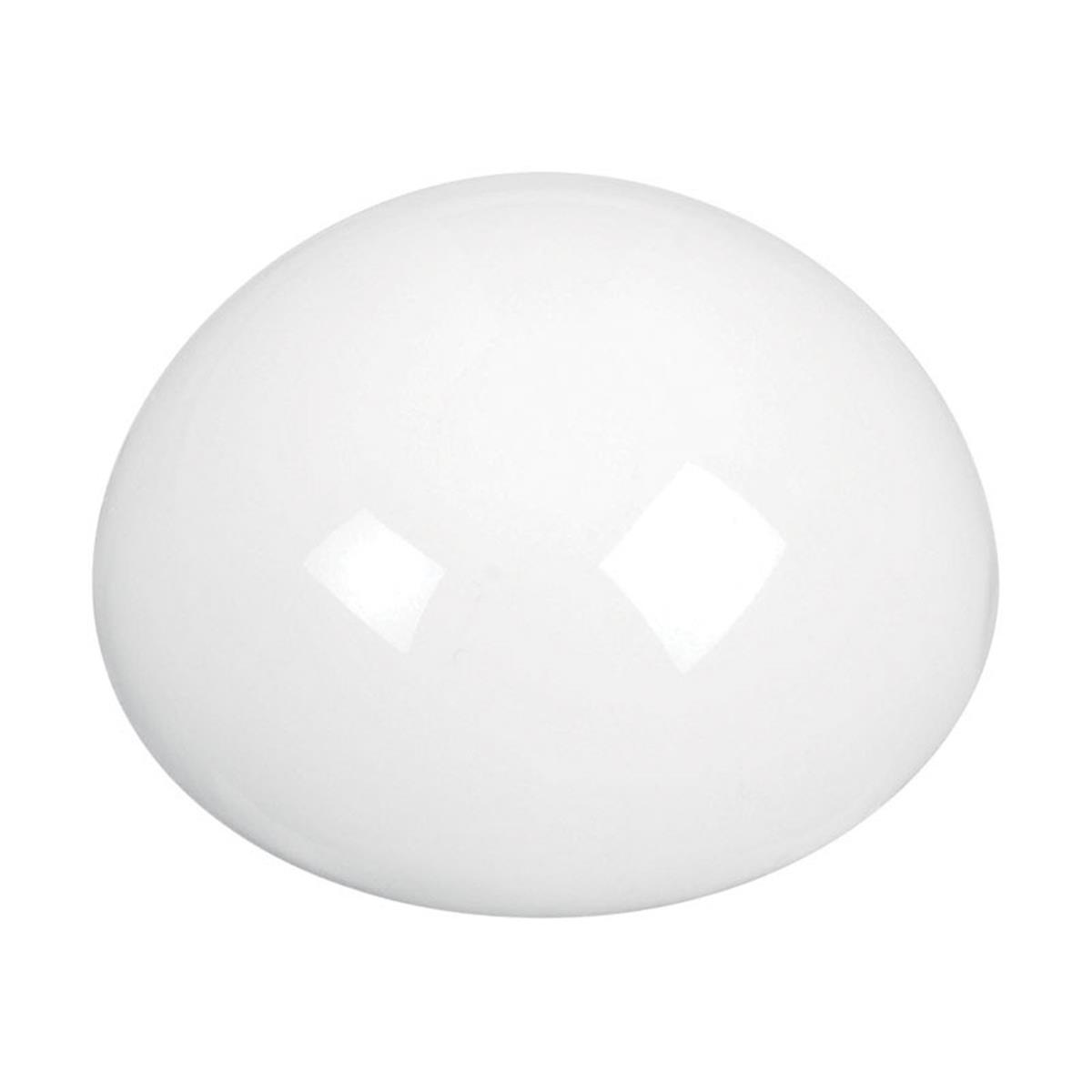 National Hardware Plastic White Soft Round Door Stop Mounts to wall 2.25 in.