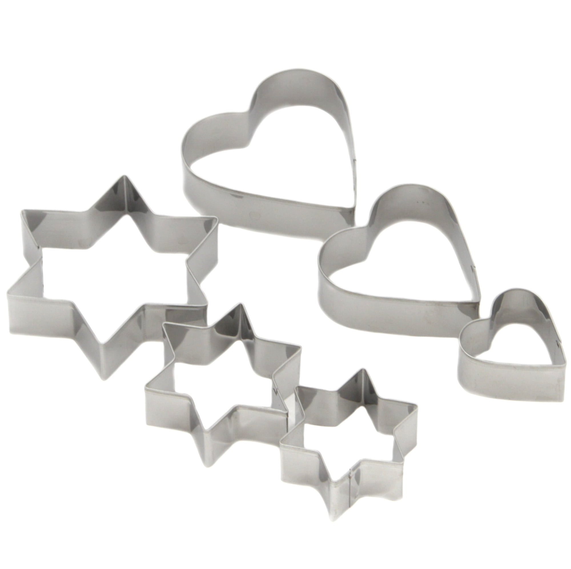 Picture of Chef Craft 6162499 Cookie Cutters, Silver - 6 Piece