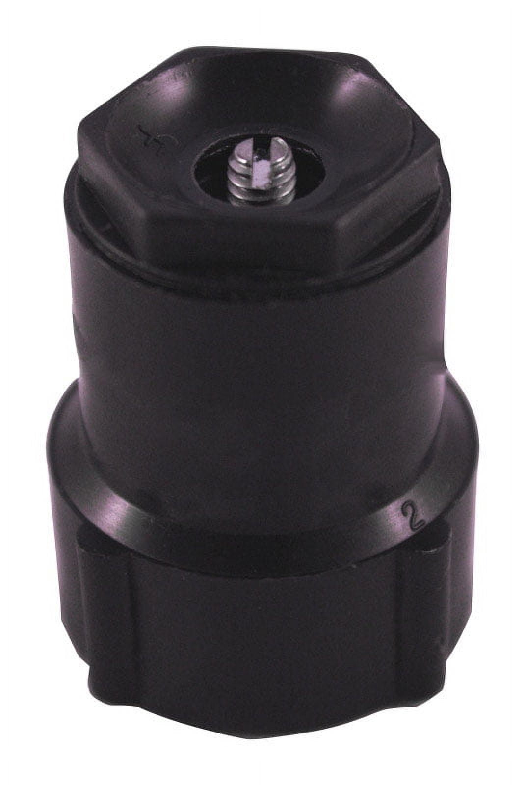 72632 Shrub Head Plastic Half Circle, Black
