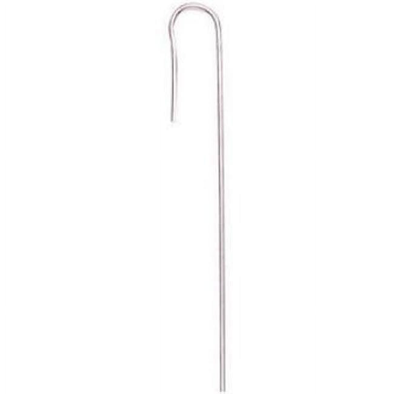 8 in. Wire Hook Stakes, Silver - Pack of 25