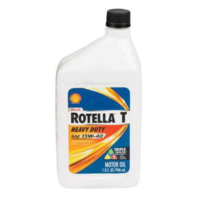 1 qt Shell Rotella T SAE 15W-40 Motor Oil
