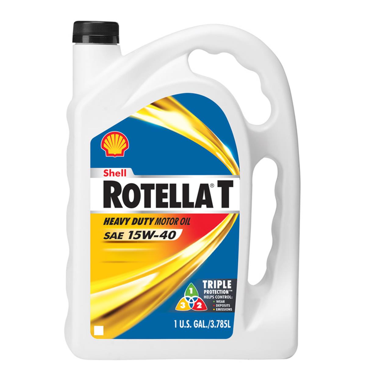 Shell Rotella T4 15W-40 Conventional Heavy Duty Diesel Engine Oil, Triple Protection, 1 Gallon | by West Marine