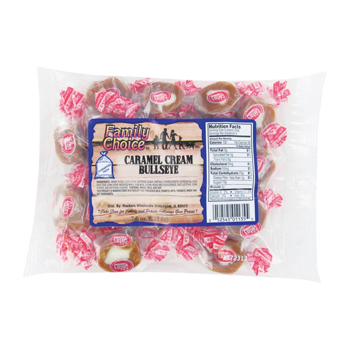 Picture of Ruckers Wholesale & Service 9235292 7.5 oz Family Choice Caramel Cream Chewy Candy