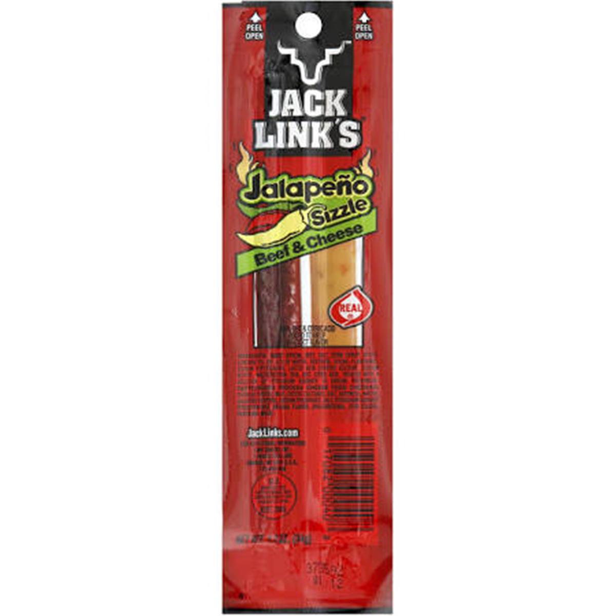Picture of Jack Links Snack Foods 9499781 1.2 oz Beef & Cheese Stick, Jalapeno Sizzle pack of 16