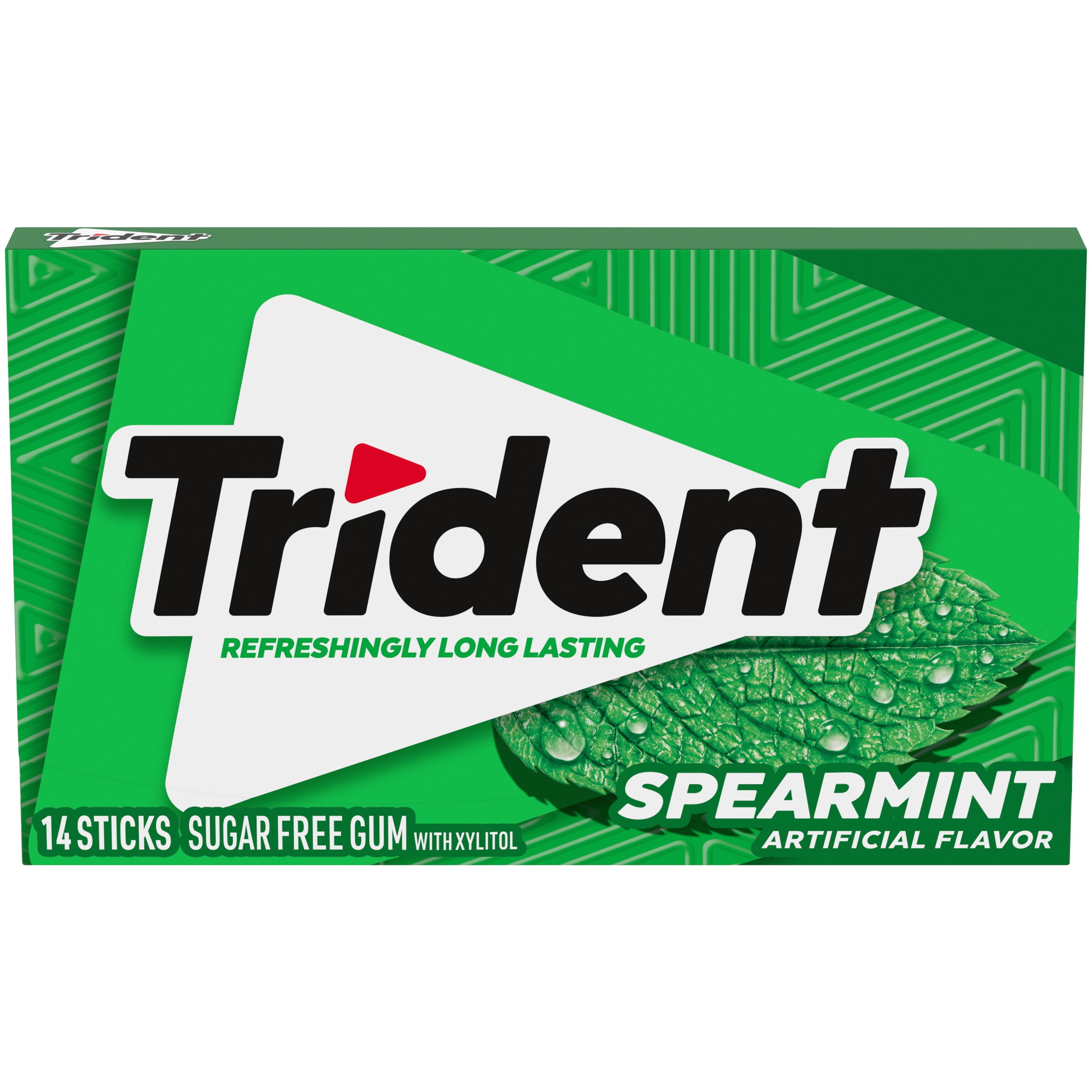 Picture of Trident 9785346 1.168 oz Sugar Free Spearmint Chewing Gum - 14 Piece