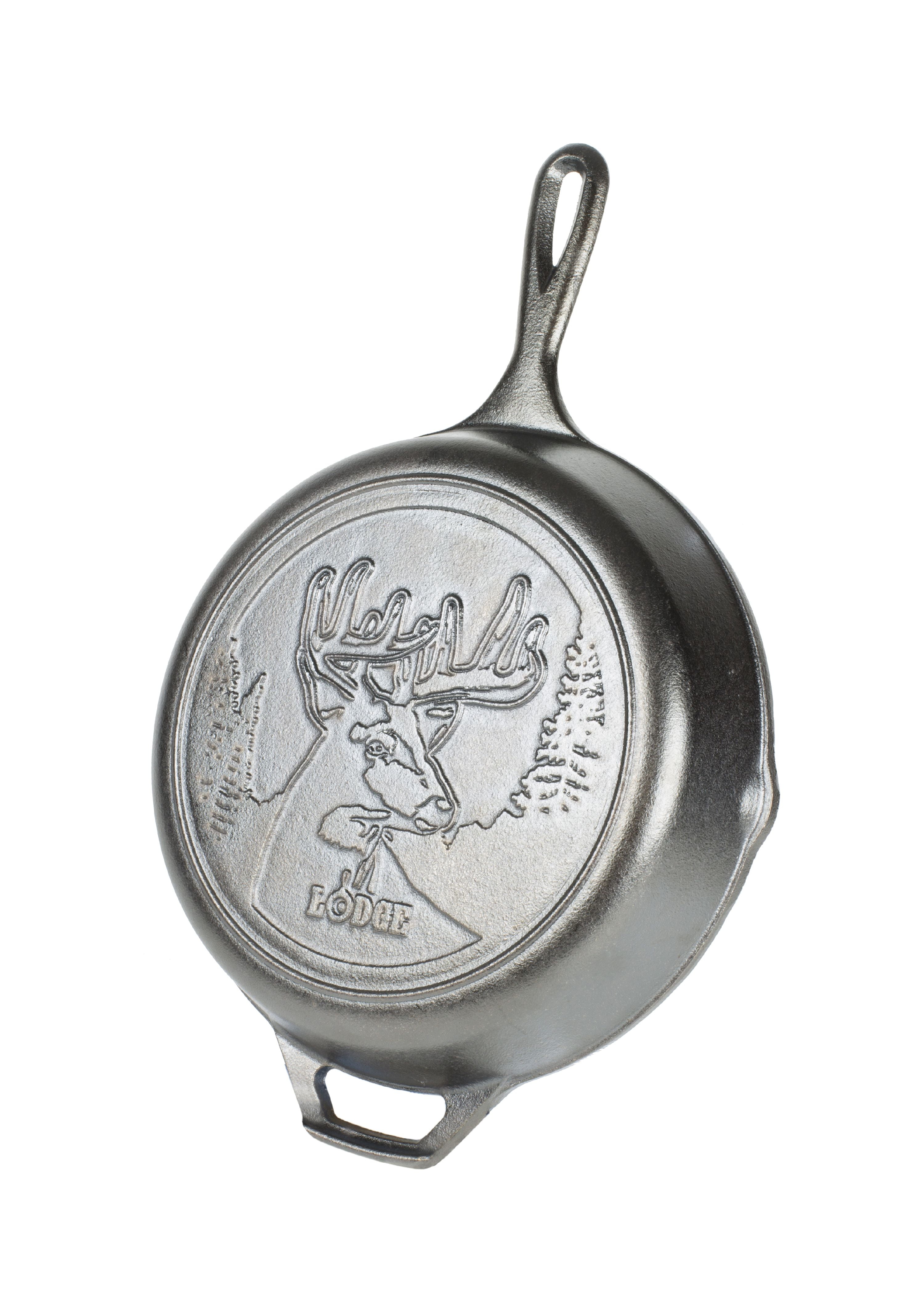 Picture of Lodge 6655724 10.25 in. Wildlife Series-Whitetail Buck Cast Iron Skillet, Black