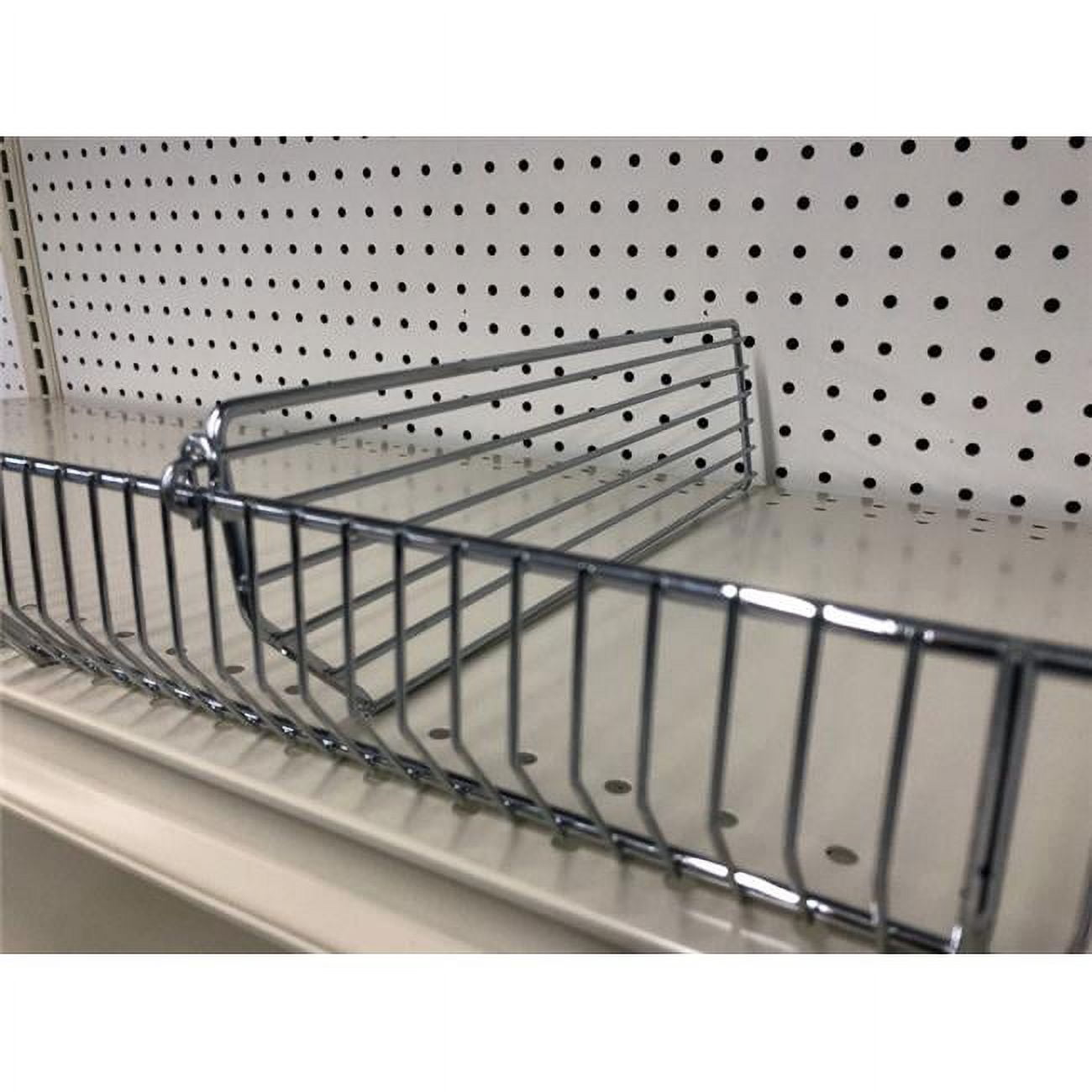 9007319 Steel Wire Binning Shelving Unit - Silver, 13 x 3 x .5 in.