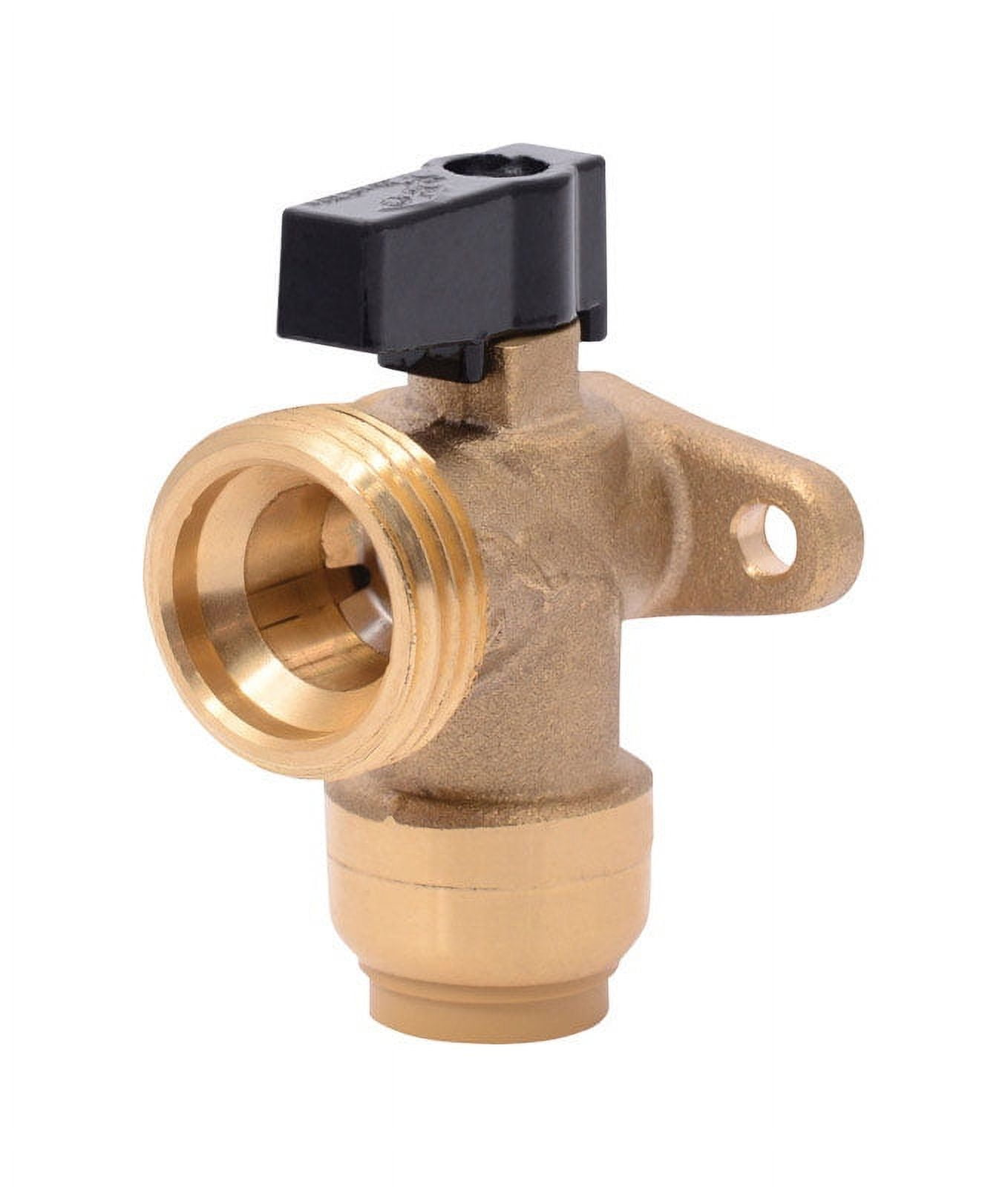 0.5 x 0.75 in. Brass Washing Machine Angle Valve