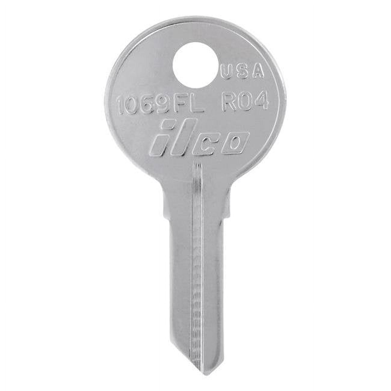 5007528 House & Office Key Blank with RO-4 Single Sided Case - Pack of 4