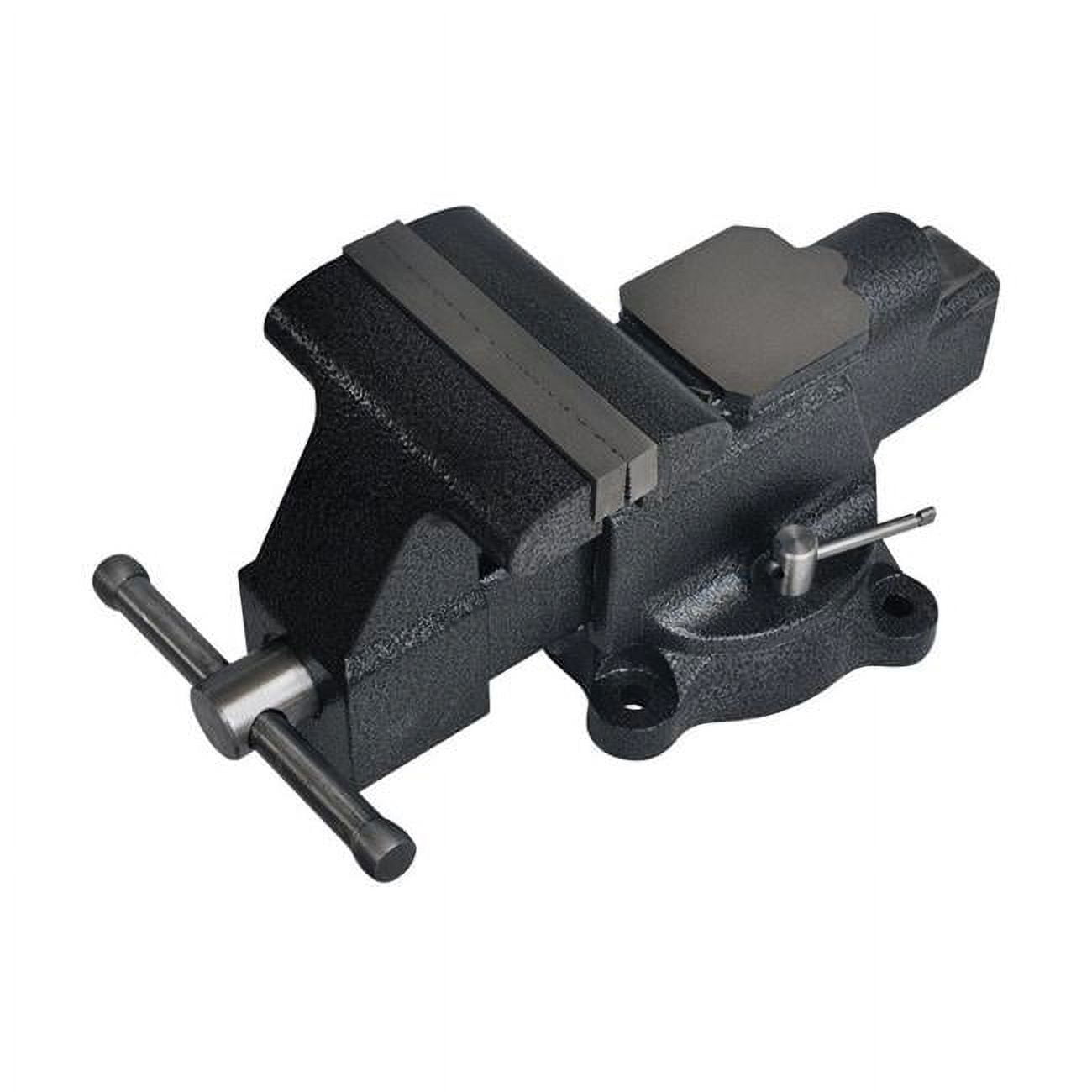 2796860 6 in. Forged Steel Bench Vise with Swivel Base, Black -  Steel Grip, DR76517