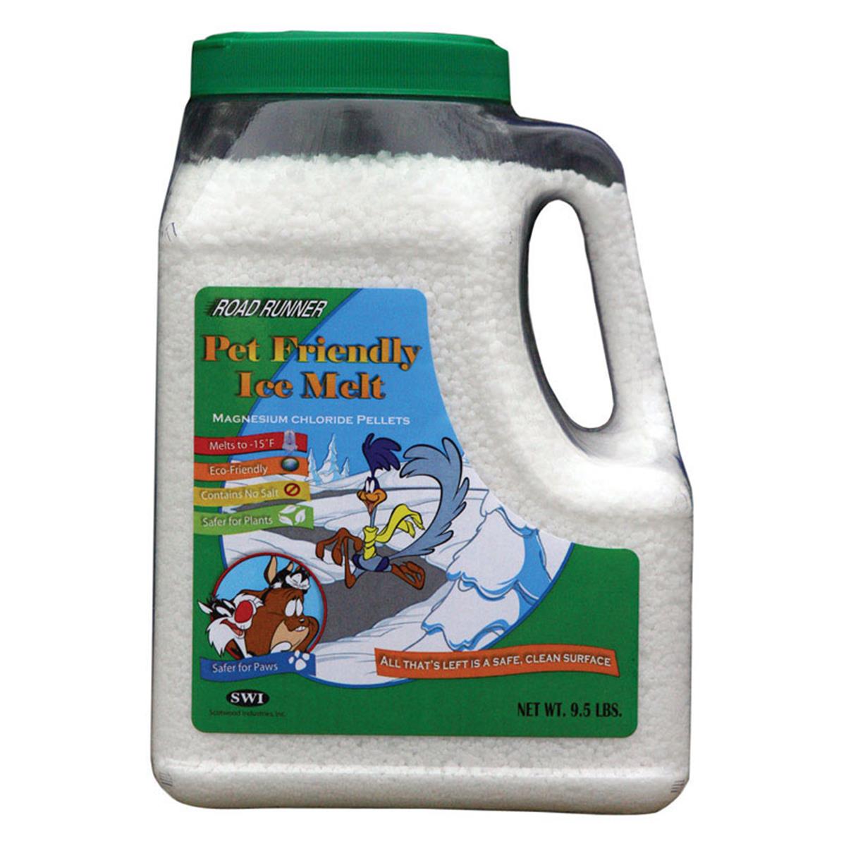 Picture of Road Runner 7204274 9.5 lbs Scotwood Magnesium Chloride Pet Friendly Ice Melt - Pack of 4