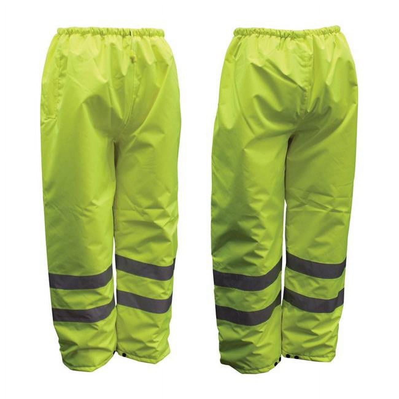Picture of Boss 8008706 Hi-Vis Insulated Yellow Polyester Unisex Rain Pants&#44; Large