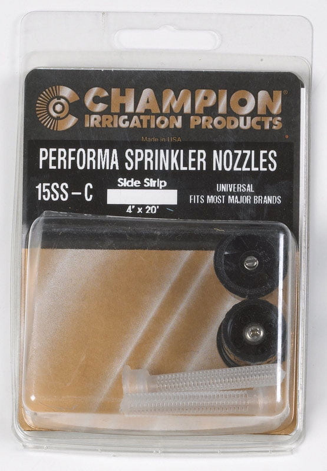 Picture of Champion 7114069 Plastic Sprinkler Nozzle&#44; Black - Pack of 2