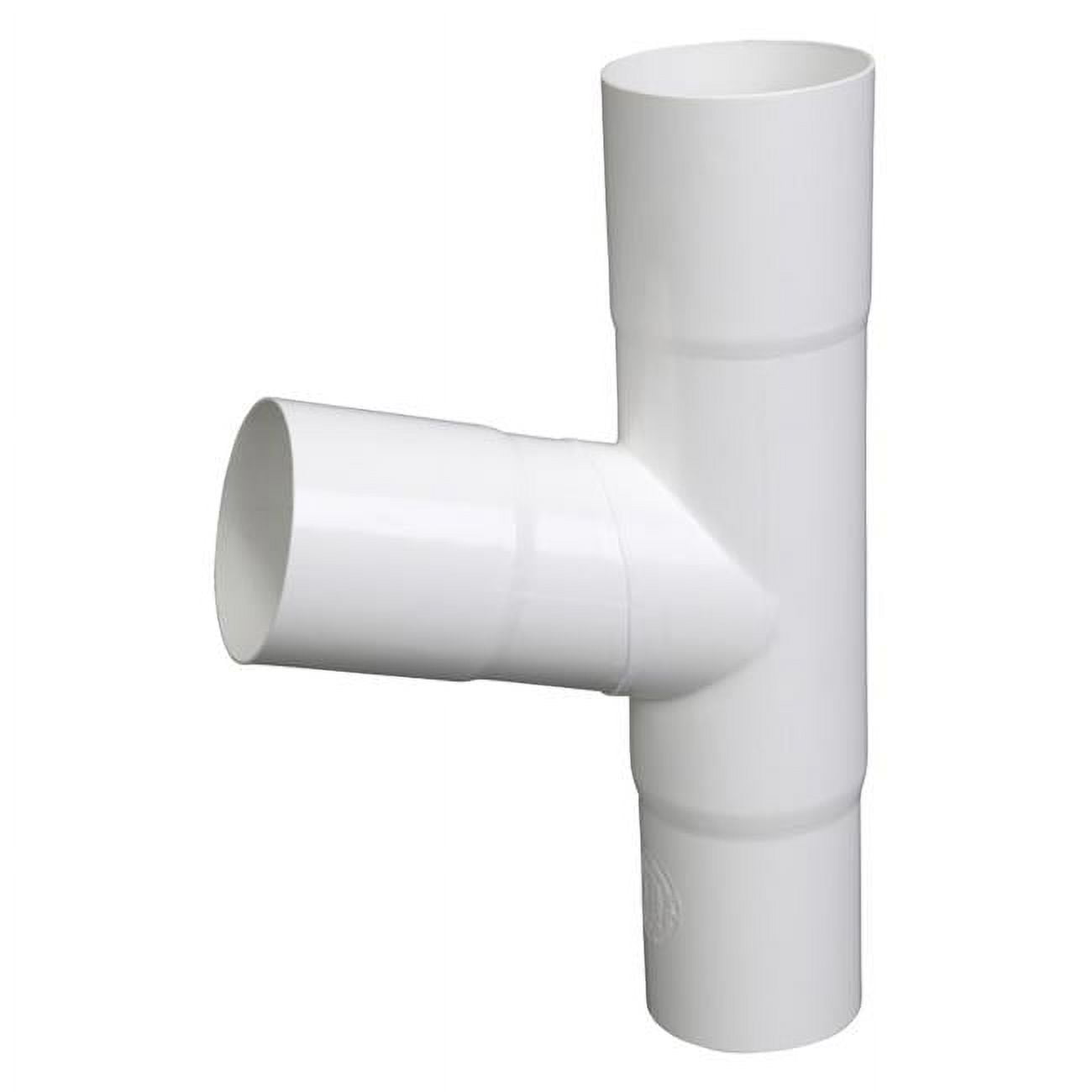 Classic 8 x 12 in. White Vinyl Downspout Adapter