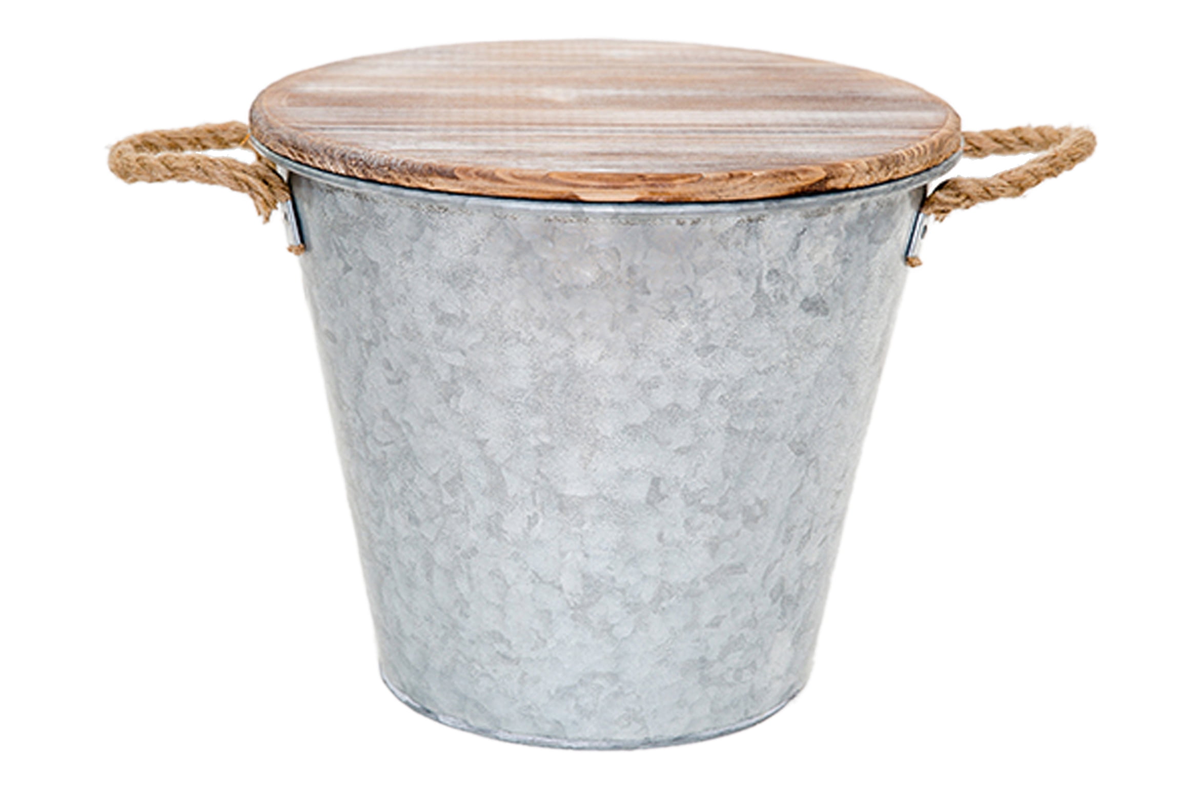 Picture of Patio Essentials 7798291 Galvanized Bucket Candle Solid for Flying Insects&#44; 132 oz