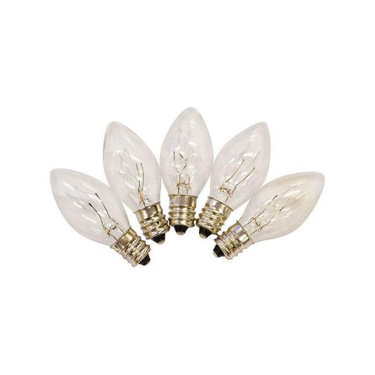 Holiday Bright Lights Incandescent C7 Clear 25 ct Replacement Christmas Light Bulbs 1 ft.
