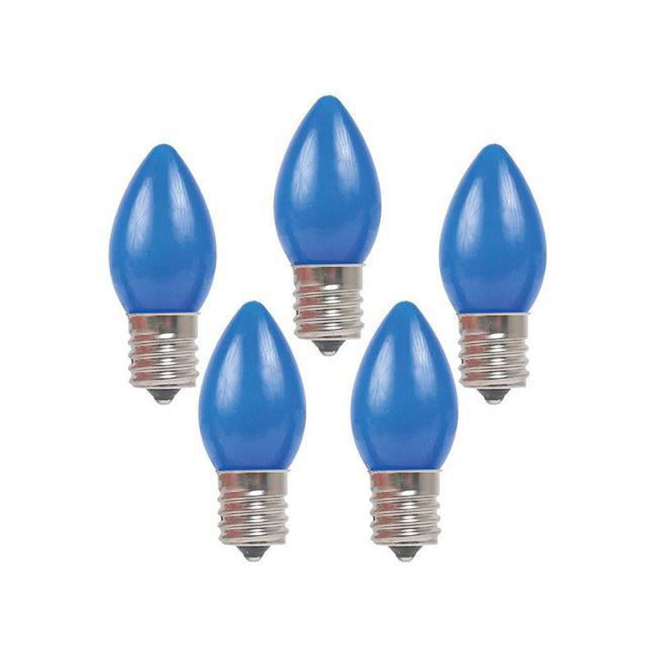C7 Christmas Light Bulbs, Blue, 1 in. - 25 Lights