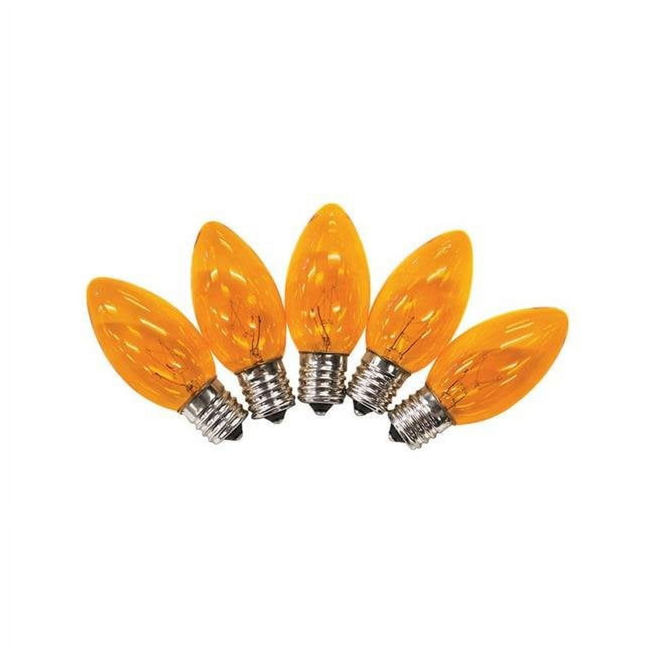 C9 Christmas Light Bulbs, Orange, 1 in. - 25 Lights