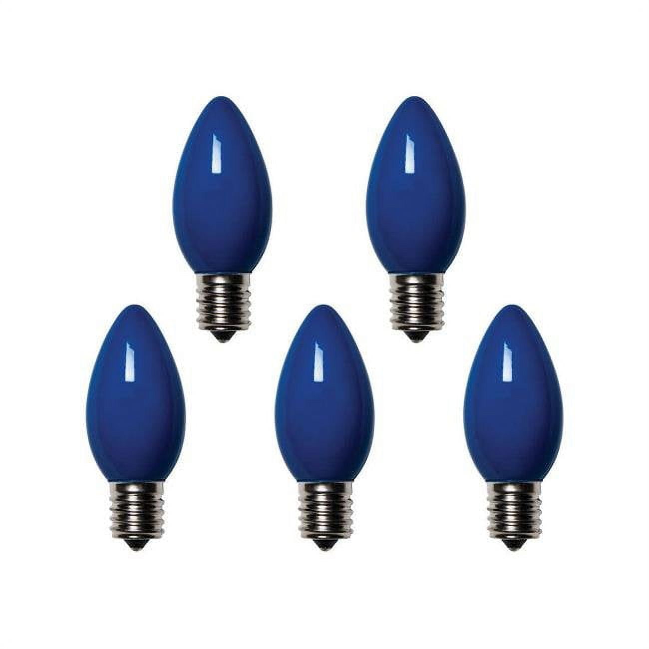 C9 Christmas Light Bulbs, Blue, 1 in. - 25 Lights