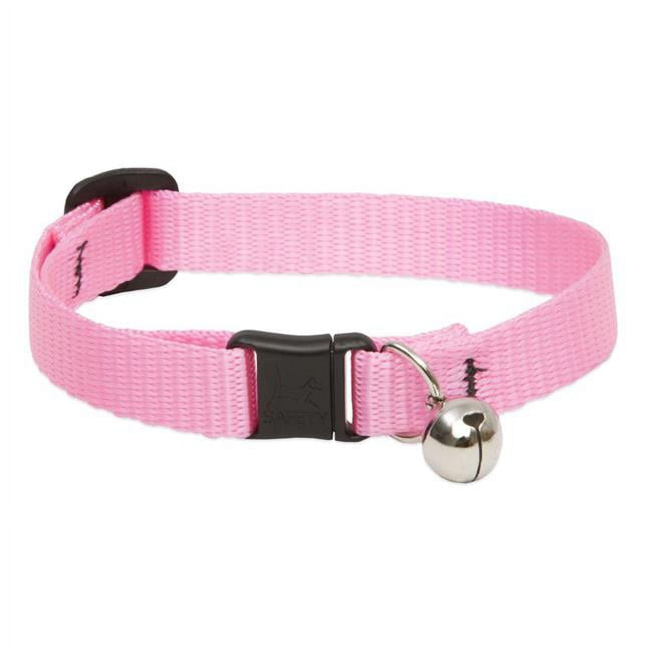 Picture of Lupine 8586323 Basic Solids Pink Nylon Cat Collar