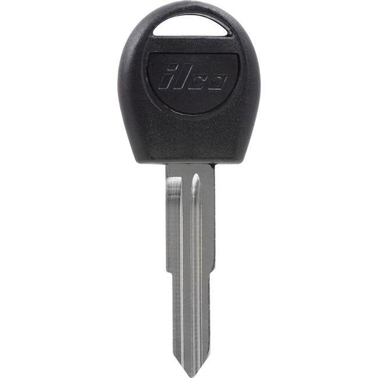 Traditional Key Automotive Universal Key Blank with Double Sided for Daewoo, Black & Silver - Case of 5