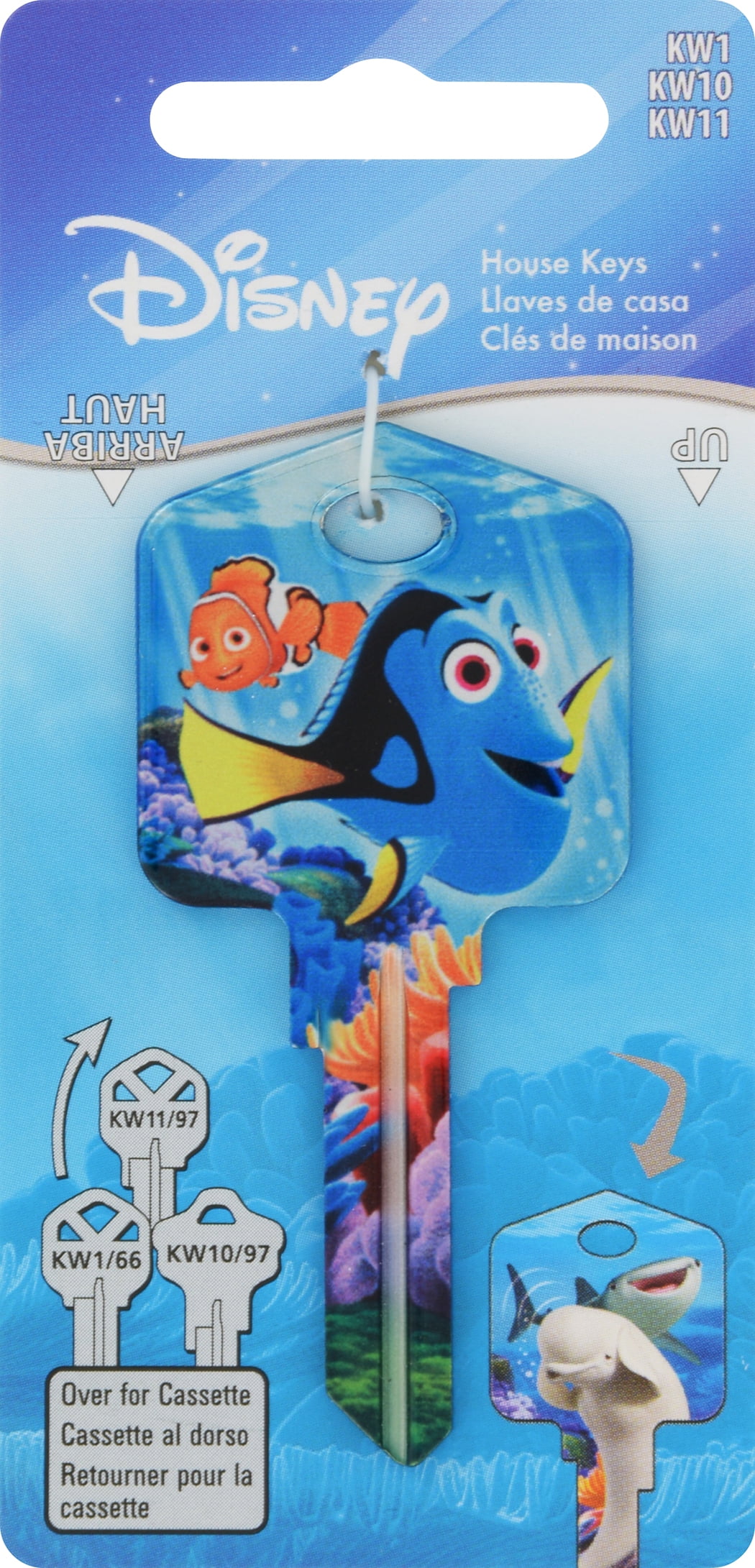 Disney Dory House & Padlock Universal Key Blank with Single Sided - Case of 5