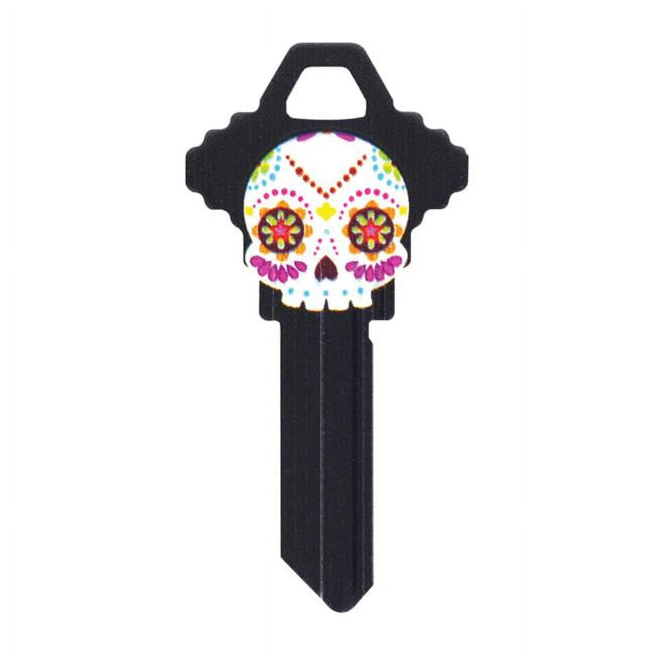 5005163 Wackey Sugar Skull House & Office Universal Key Blank with Single Sided - Case of 6