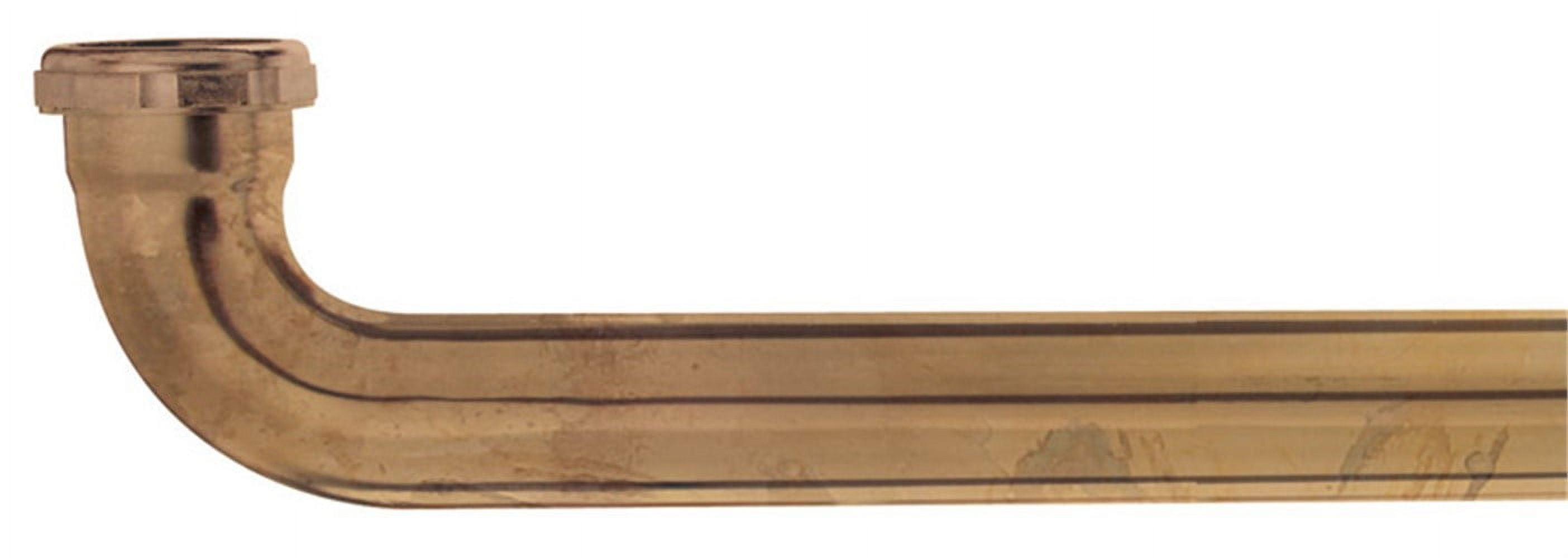 1.5 in. Dia. x 18 in. Brass Waste Arm, Brown